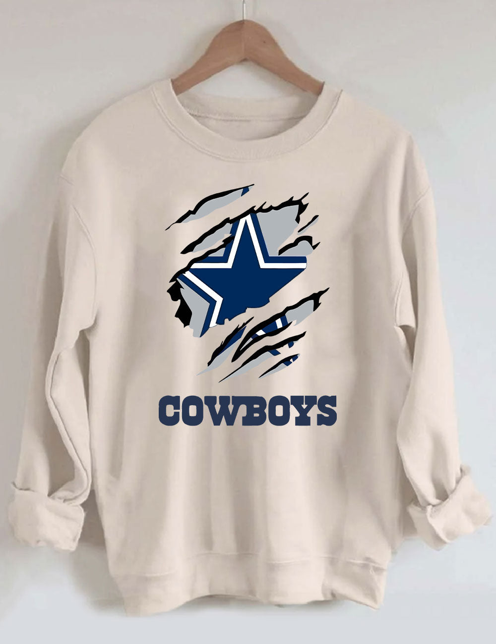 Cowboy Star Football Sweatshirt