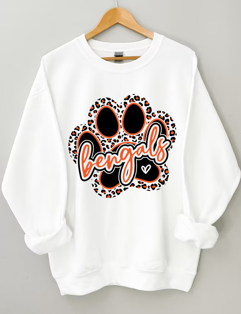 [Pre Sale] Cincinnati Bengals Paw Who Dey Football Sweatshirt