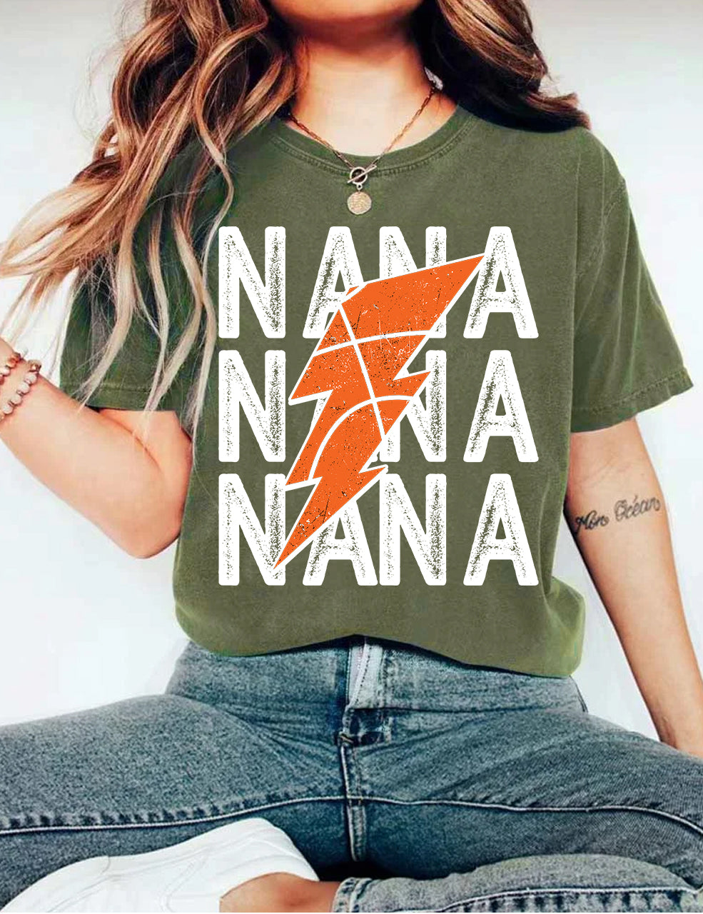 Basketball Nana Personalized Number And Name T-shirt