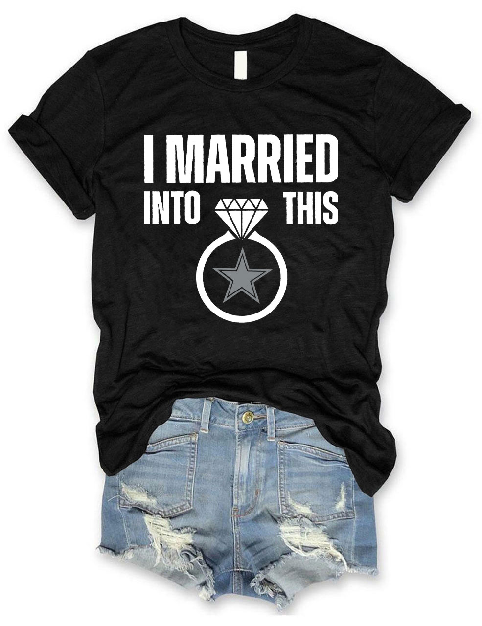 I Married Into This Cowboys Football T-Shirt
