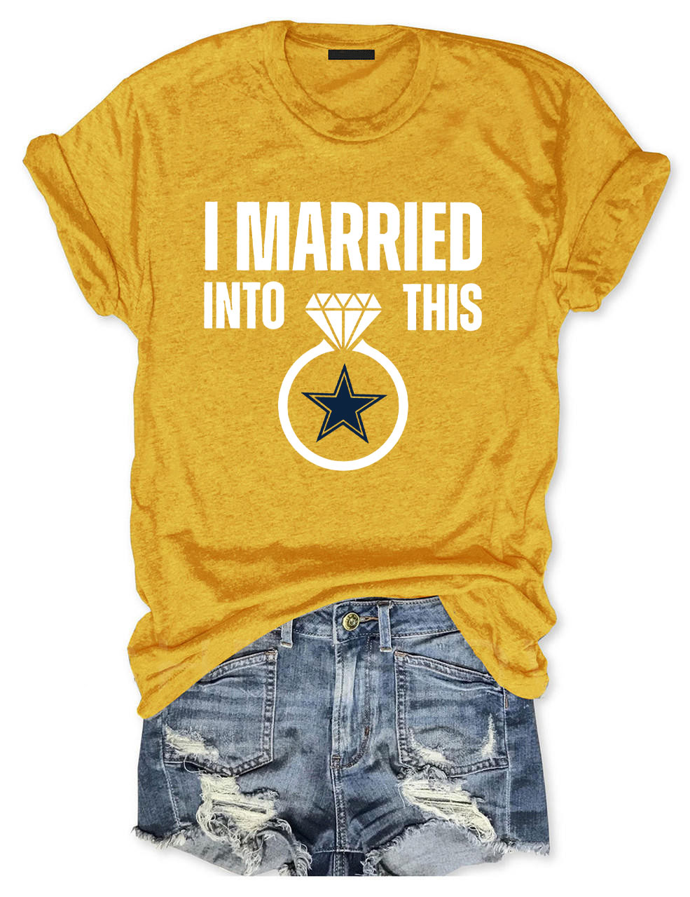 I Married Into This Cowboys Football T-Shirt