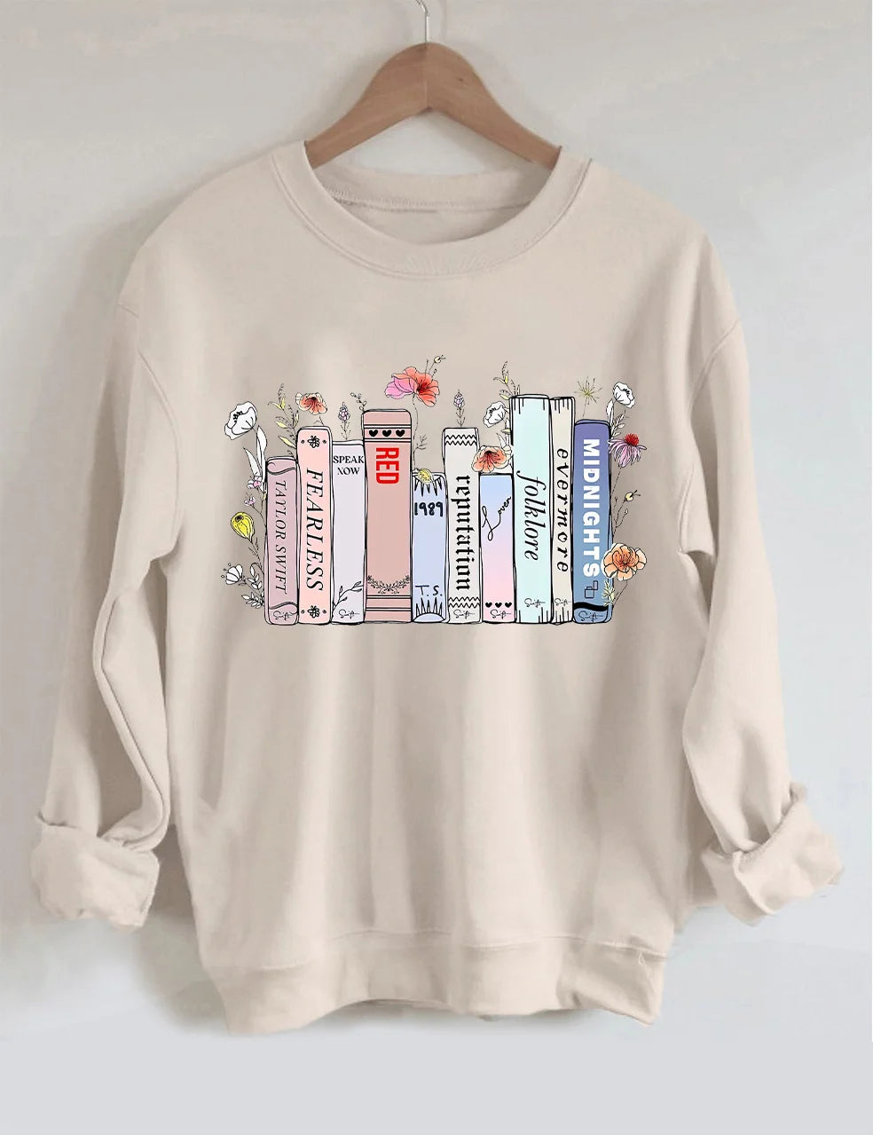 Taylor's Albums As Books Sweatshirt