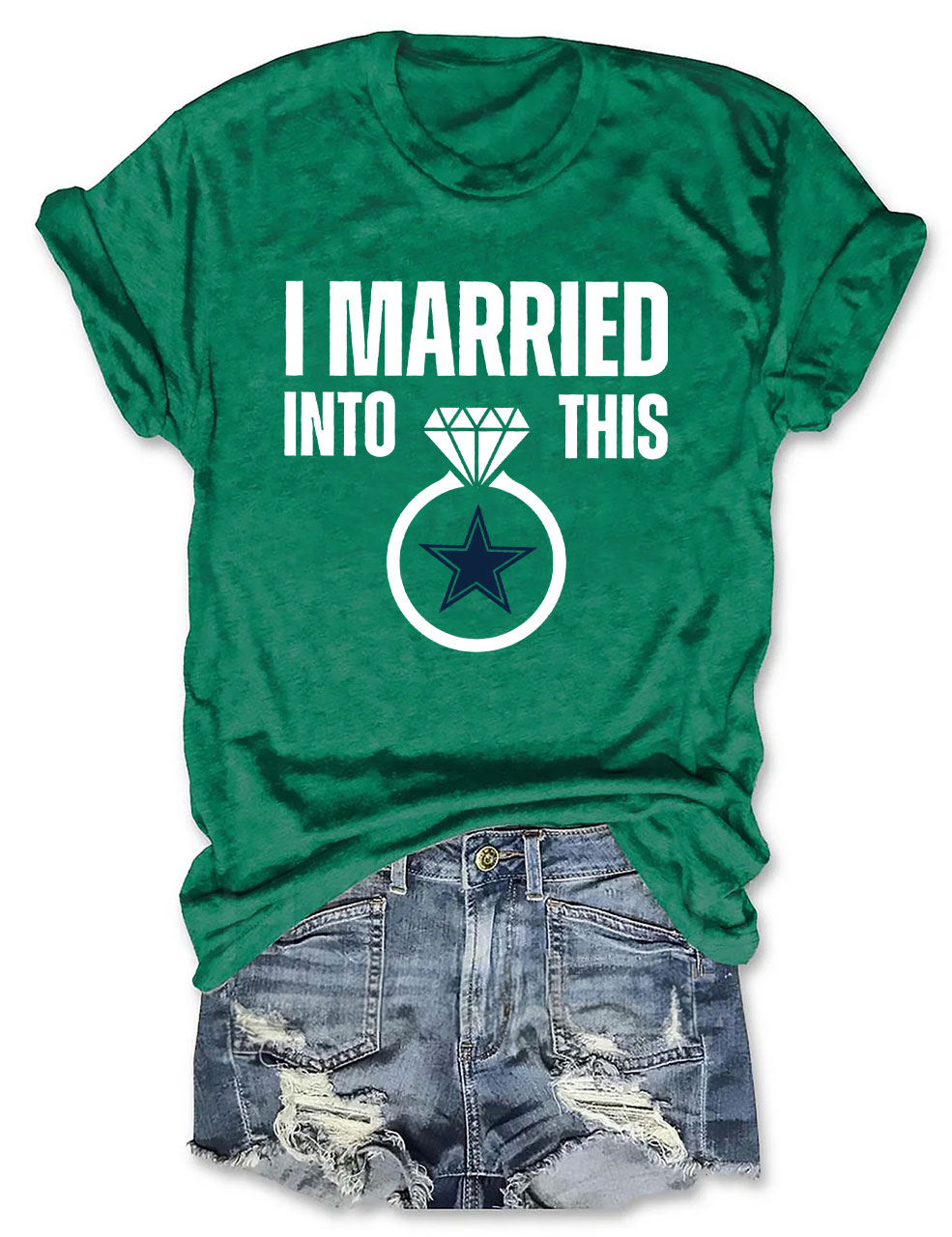 I Married Into This Cowboys Football T-Shirt