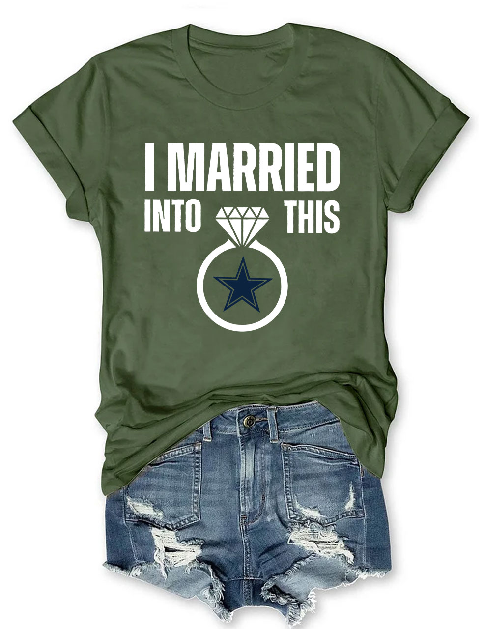 I Married Into This Cowboys Football T-Shirt