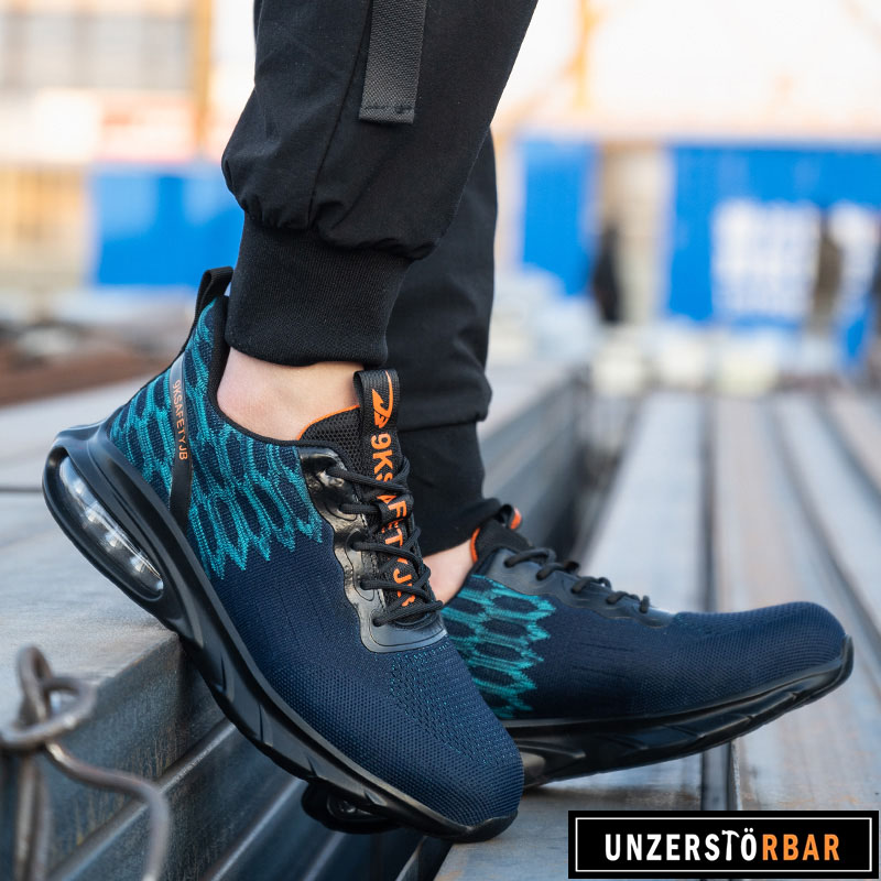 PRALLEN-BLAU-UNZERSTÖRBAR-Sicherheitsschuhe-Arbeitsschuhe