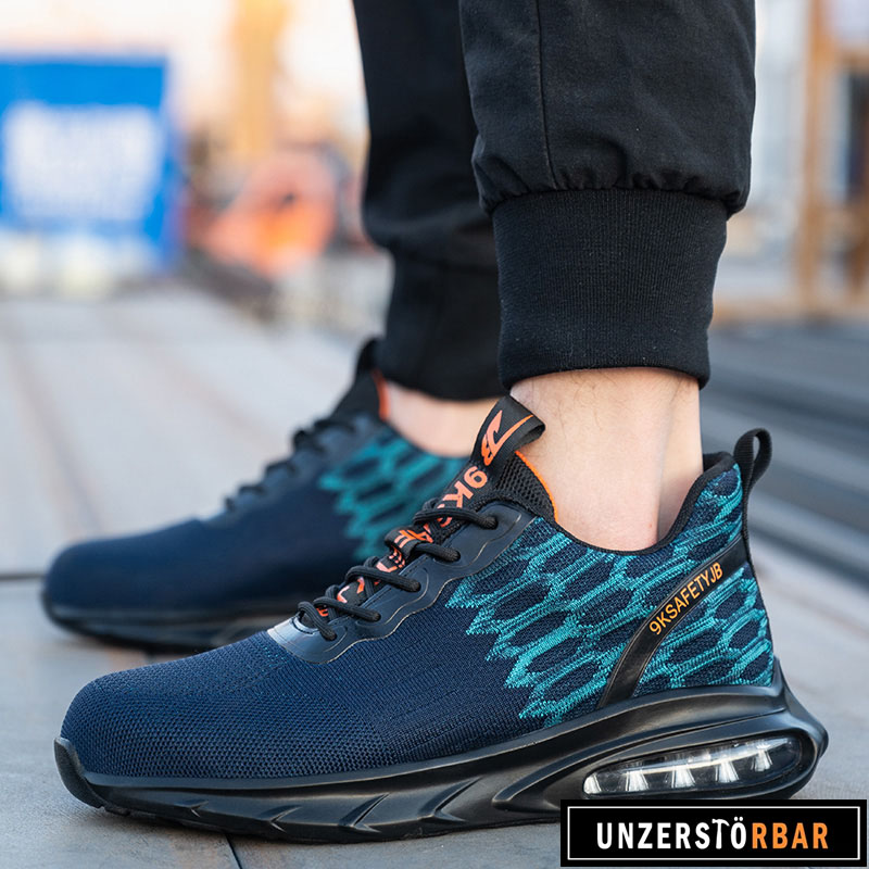 PRALLEN-BLAU-UNZERSTÖRBAR-Sicherheitsschuhe-Arbeitsschuhe