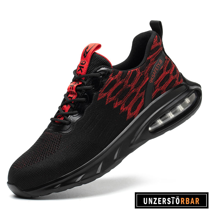 PRALLEN-ROT-UNZERSTÖRBAR-Sicherheitsschuhe-Arbeitsschuhe