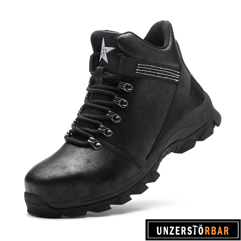 STERN-SCHWARZ-UNZERSTÖRBAR-Sicherheitsschuhe-Arbeitsschuhe