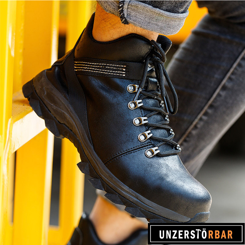 STERN-SCHWARZ-UNZERSTÖRBAR-Sicherheitsschuhe-Arbeitsschuhe