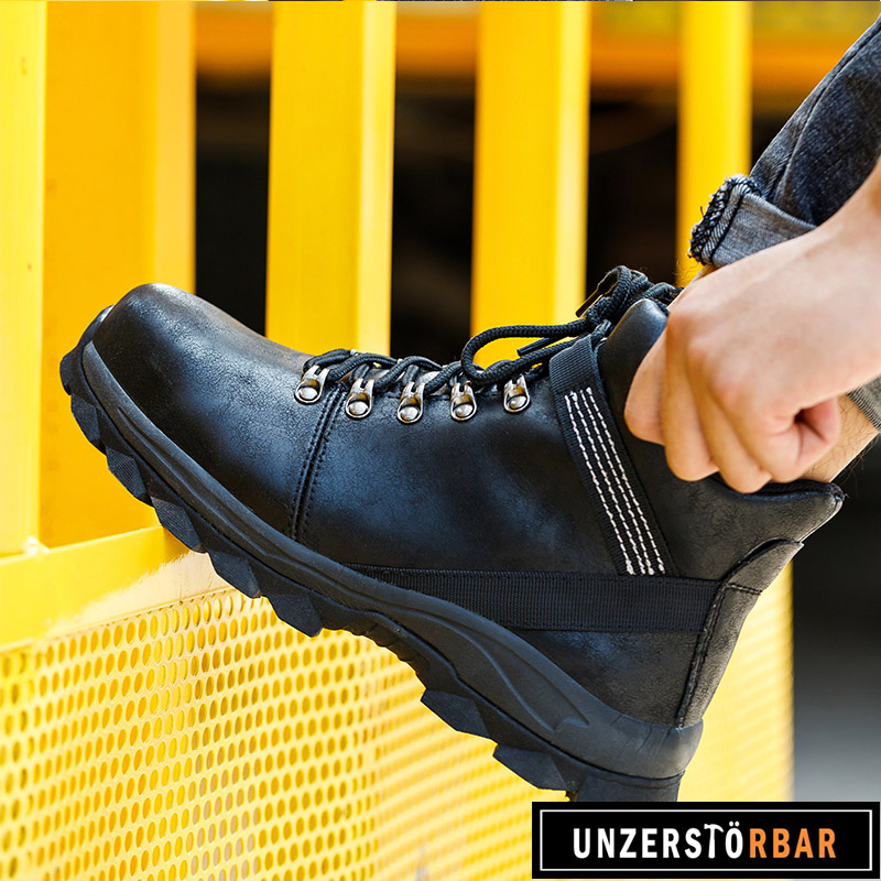 STERN-SCHWARZ-UNZERSTÖRBAR-Sicherheitsschuhe-Arbeitsschuhe