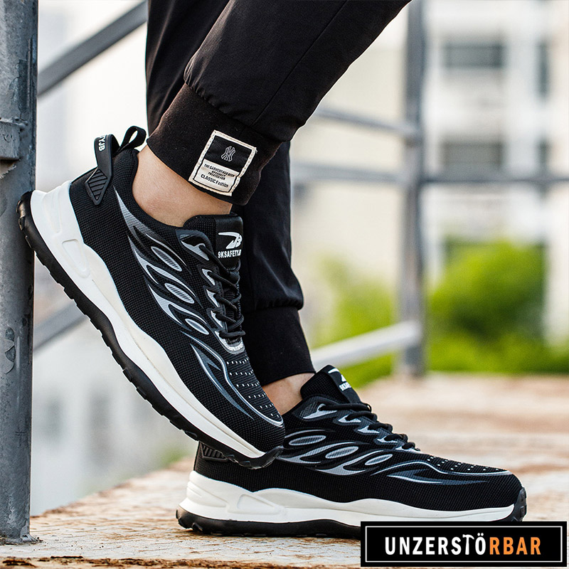 FLIEGE-GRAU-UNZERSTÖRBAR-Sicherheitsschuhe-Arbeitsschuhe