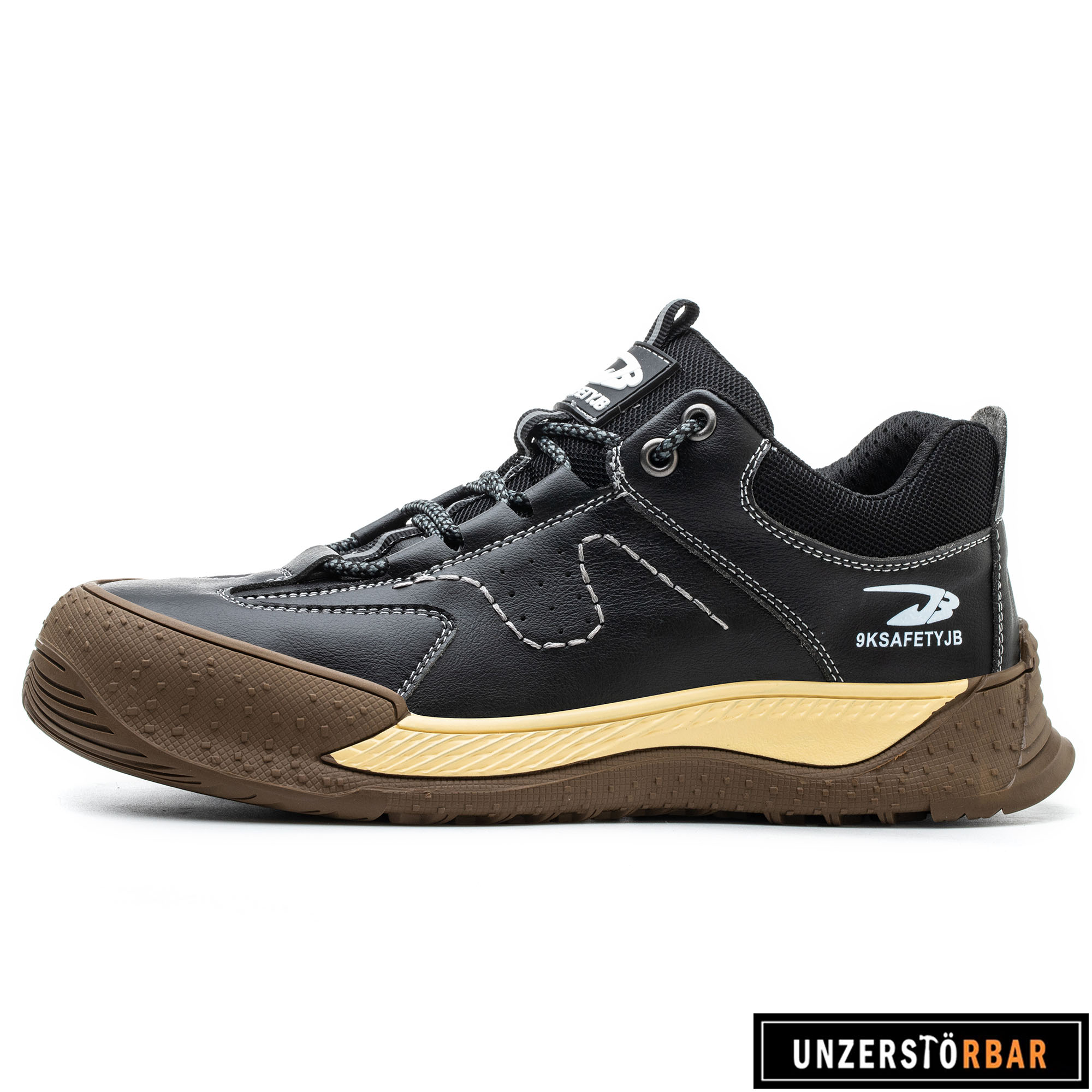 RUSTUNG-SCHWARZ-UNZERSTÖRBAR-Sicherheitsschuhe-Arbeitsschuhe