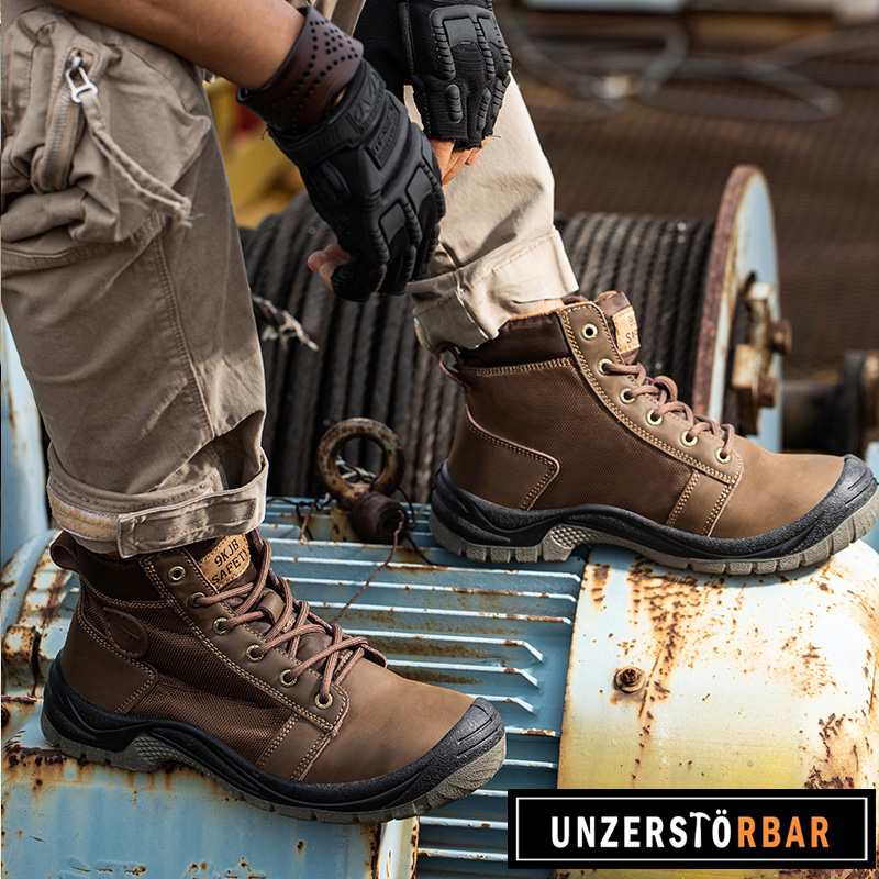 UNZERSTÖRBAR-BRAUN HOCH-UNZERSTÖRBAR-Sicherheitsschuhe-Arbeitsschuhe