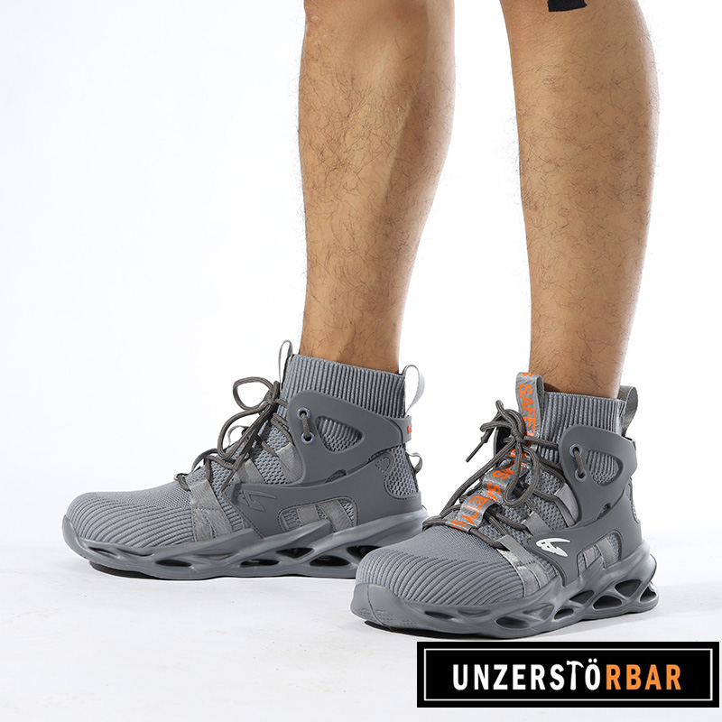 KLASSISCH-GRAU-UNZERSTÖRBAR-Sicherheitsschuhe-Arbeitsschuhe