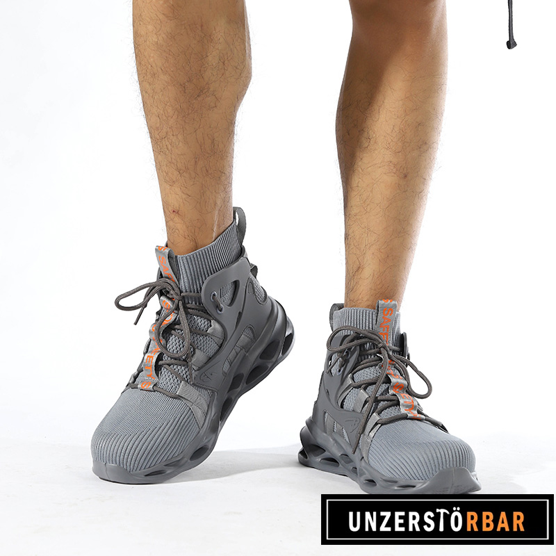 KLASSISCH-GRAU-UNZERSTÖRBAR-Sicherheitsschuhe-Arbeitsschuhe