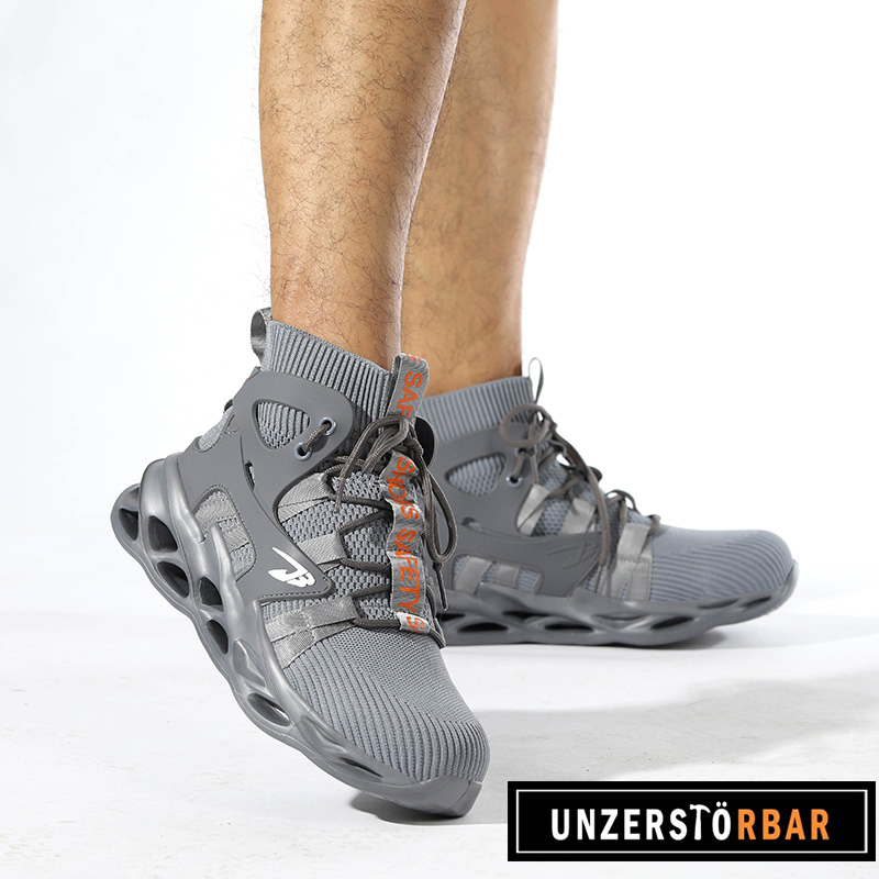 KLASSISCH-GRAU-UNZERSTÖRBAR-Sicherheitsschuhe-Arbeitsschuhe