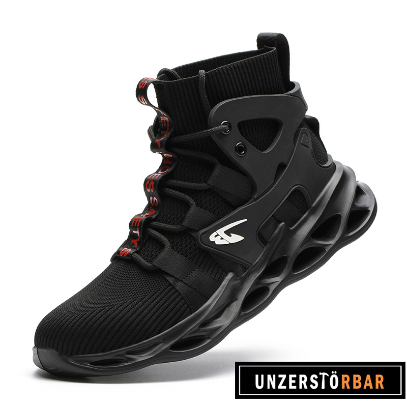KLASSISCH-SCHWARZ-UNZERSTÖRBAR-Sicherheitsschuhe-Arbeitsschuhe