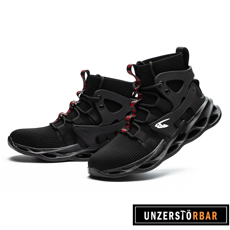 KLASSISCH-SCHWARZ-UNZERSTÖRBAR-Sicherheitsschuhe-Arbeitsschuhe