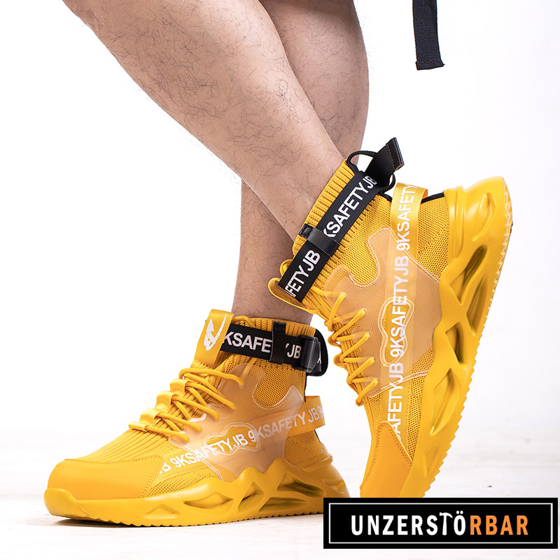 BUNT-GELB-UNZERSTÖRBAR-Sicherheitsschuhe-Arbeitsschuhe