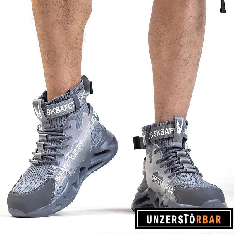 BUNT-GRAU-UNZERSTÖRBAR-Sicherheitsschuhe-Arbeitsschuhe