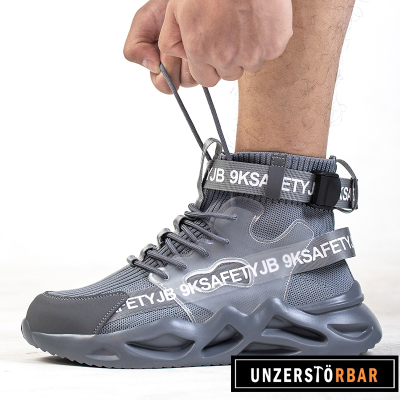 BUNT-GRAU-UNZERSTÖRBAR-Sicherheitsschuhe-Arbeitsschuhe