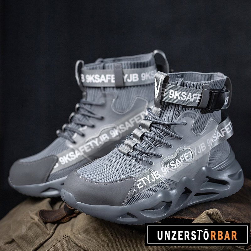 BUNT-GRAU-UNZERSTÖRBAR-Sicherheitsschuhe-Arbeitsschuhe