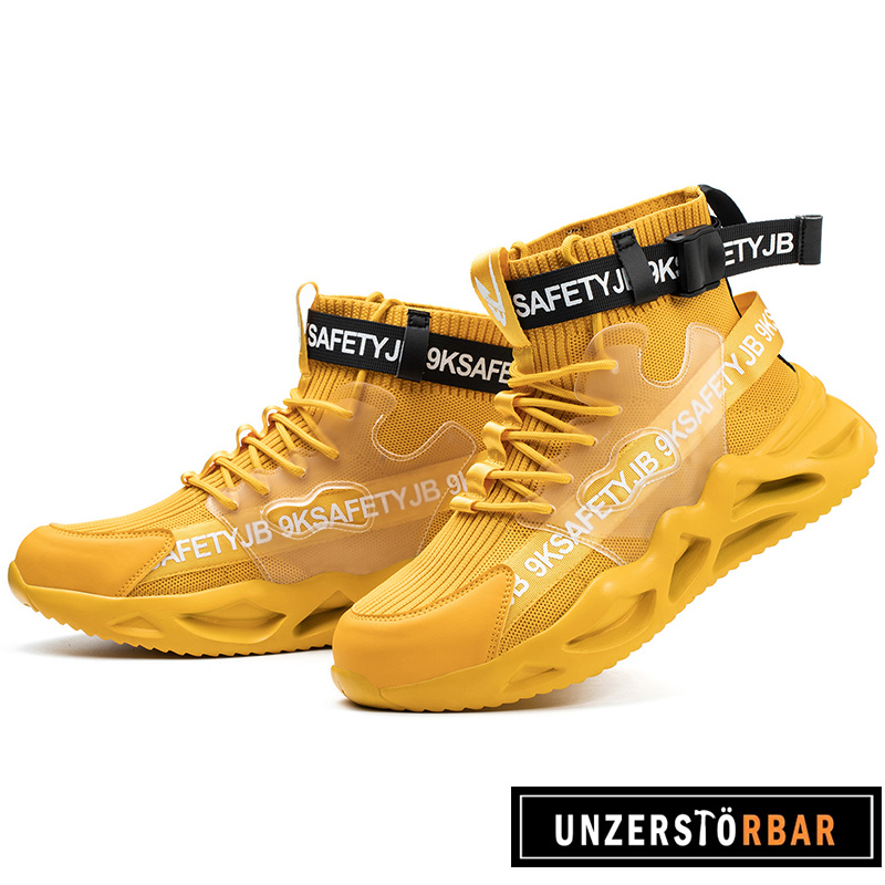 BUNT-GELB-UNZERSTÖRBAR-Sicherheitsschuhe-Arbeitsschuhe