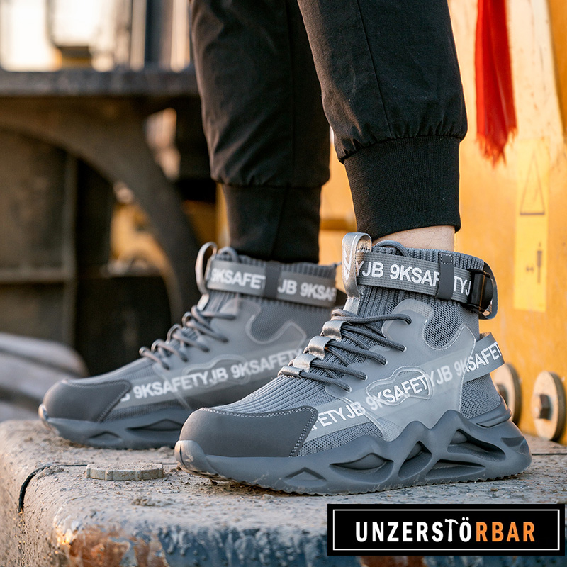 BUNT-GRAU-UNZERSTÖRBAR-Sicherheitsschuhe-Arbeitsschuhe