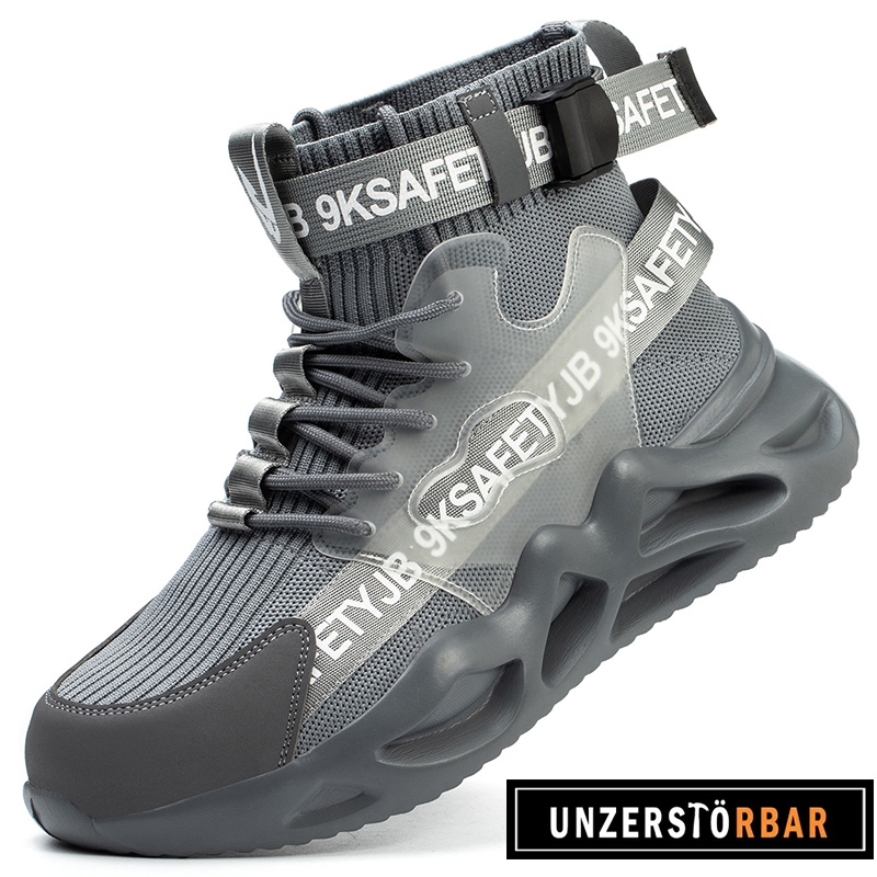 BUNT-GRAU-UNZERSTÖRBAR-Sicherheitsschuhe-Arbeitsschuhe
