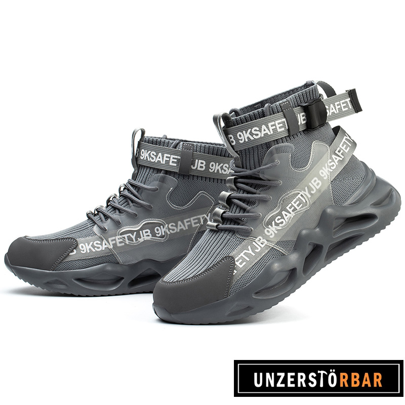 BUNT-GRAU-UNZERSTÖRBAR-Sicherheitsschuhe-Arbeitsschuhe