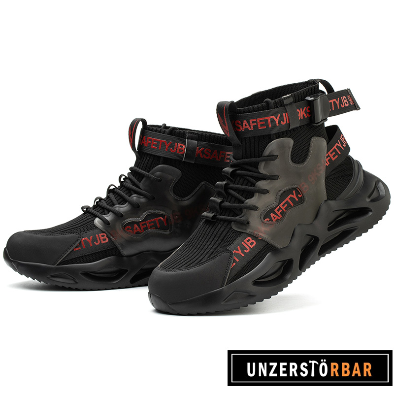 BUNT-SCHWARZ-UNZERSTÖRBAR-Sicherheitsschuhe-Arbeitsschuhe