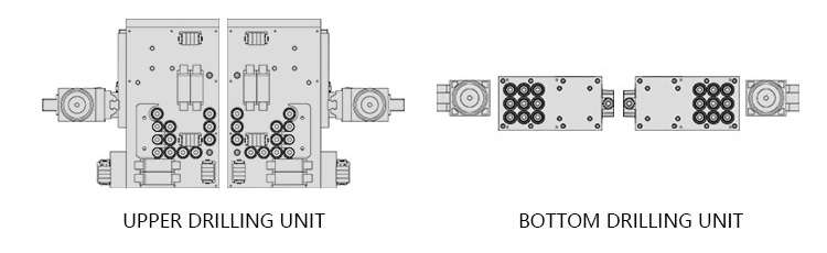 CNC 6 Sides Drilling Machine with Double Working Table