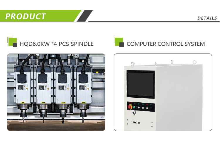 Four Spindles CNC Router