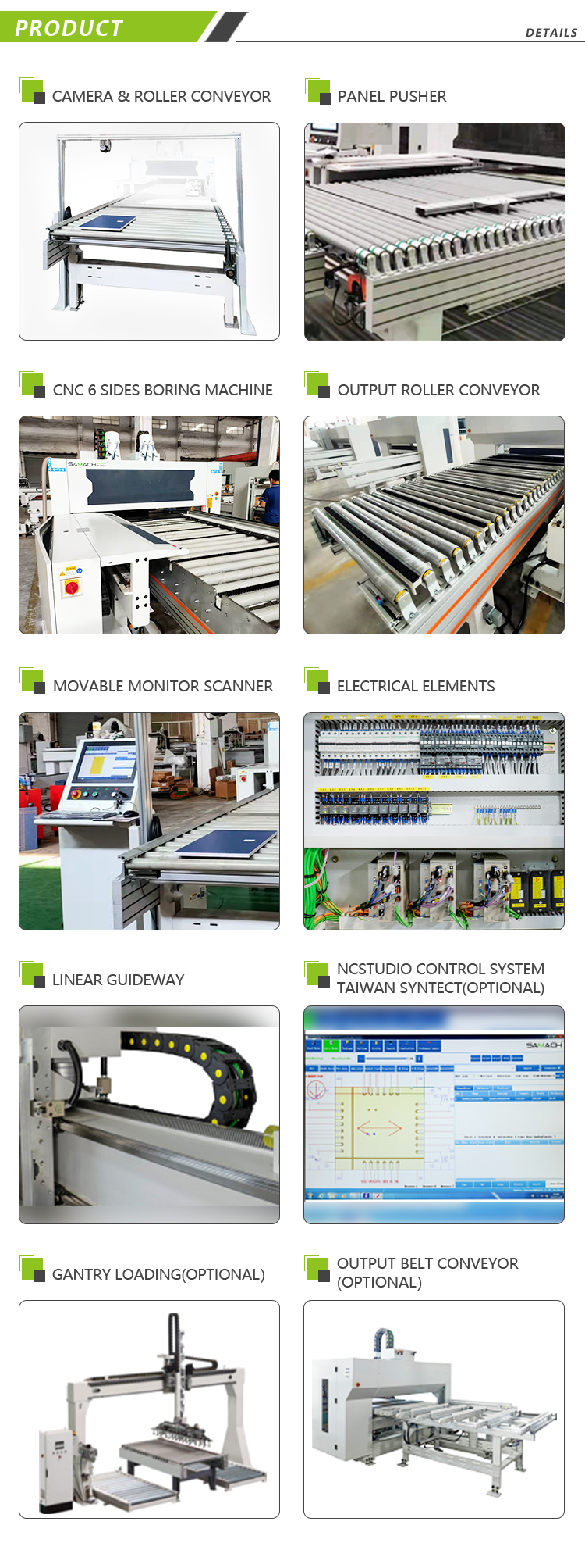 Automatic CNC 6 Sides Drilling Production Line