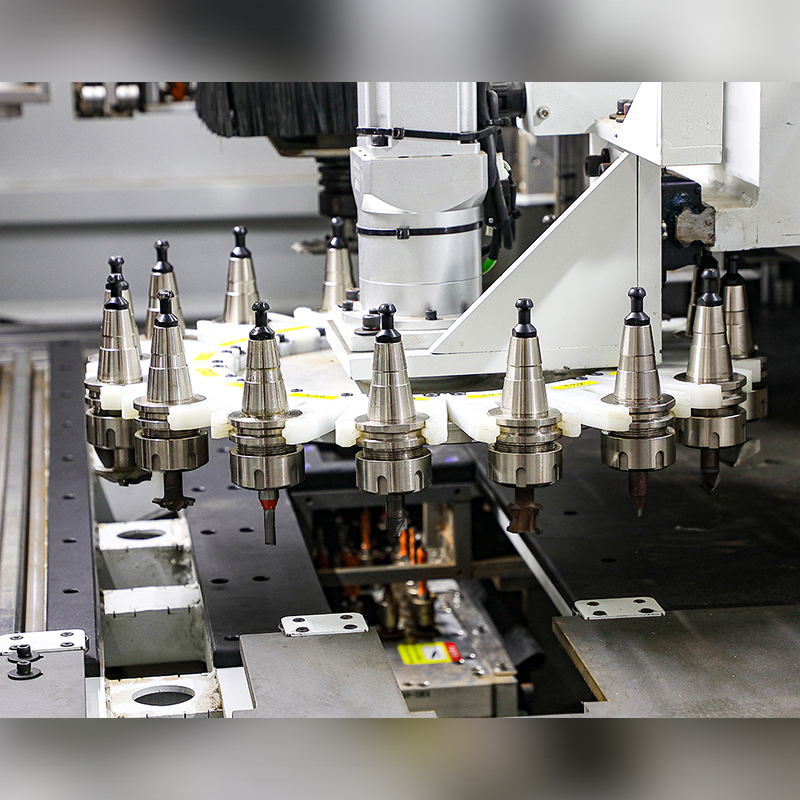 CNC 6 Sides Drilling Machine with 16 bits Round ATC Magazine