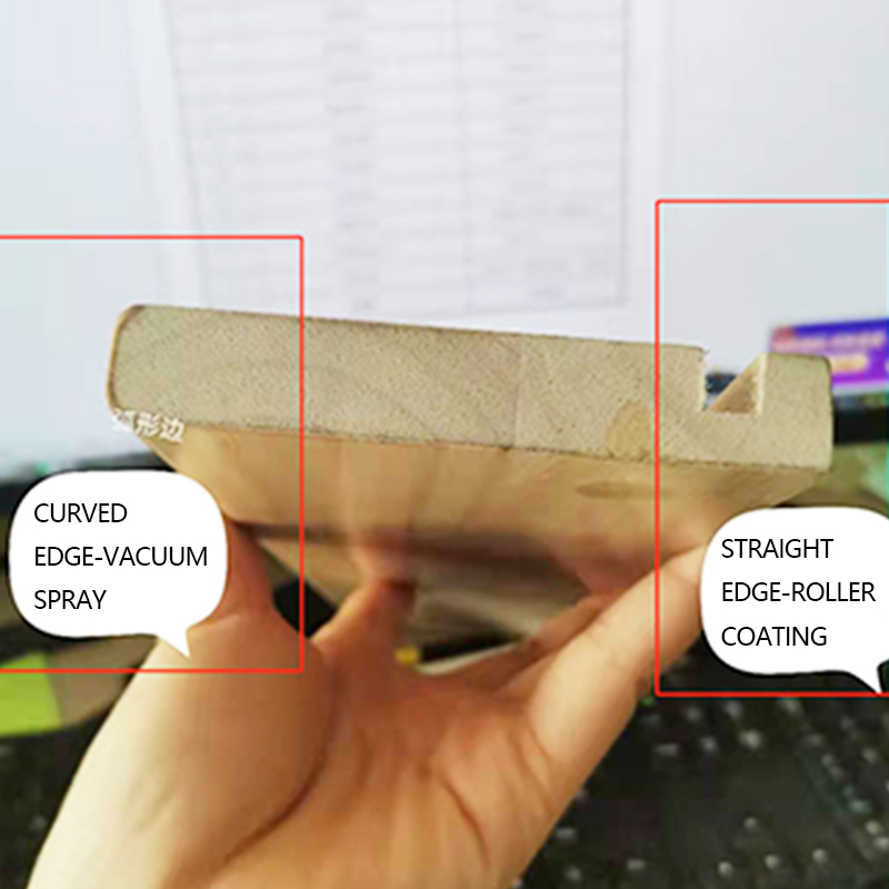 Linear Curved-side Vacuum Spray Line for Drawer