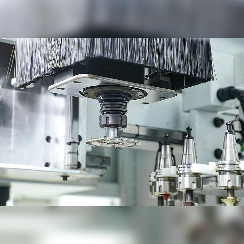 CNC 6 Sides Drilling Machine with 16 bits Round ATC Magazine