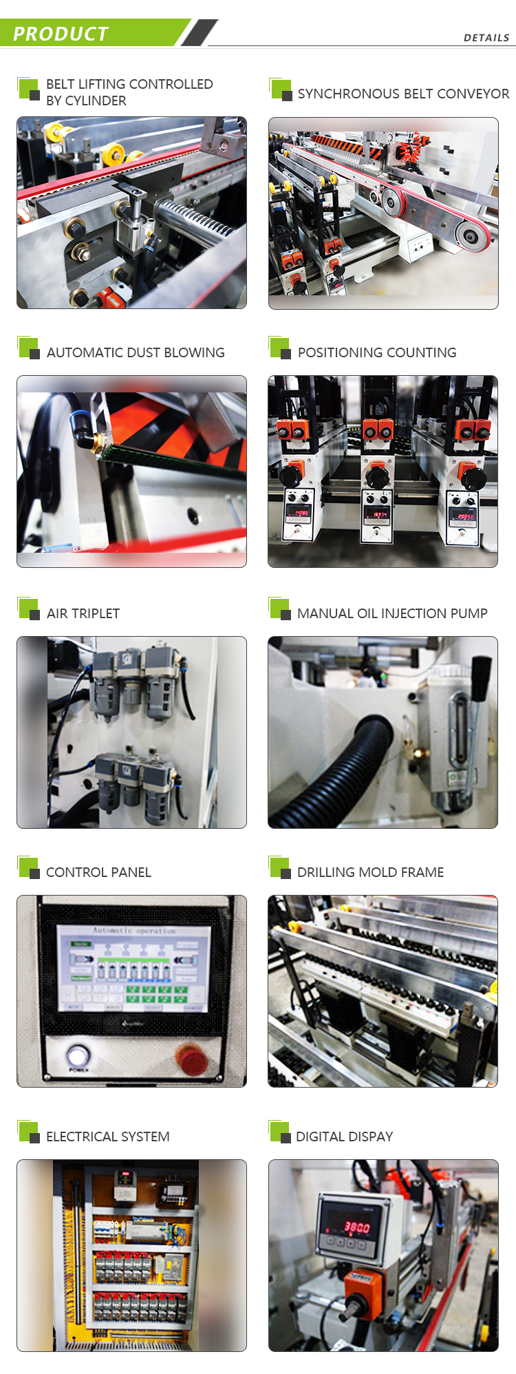 Automatic Feeding Four Rows Drilling Machine
