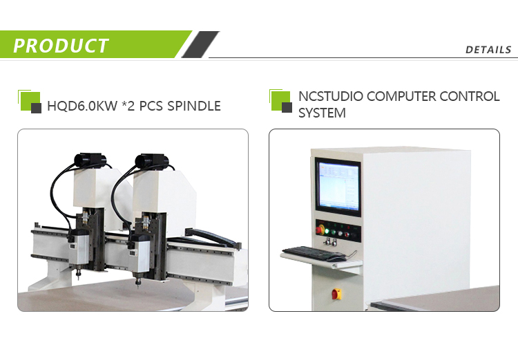Double Spindles CNC Router