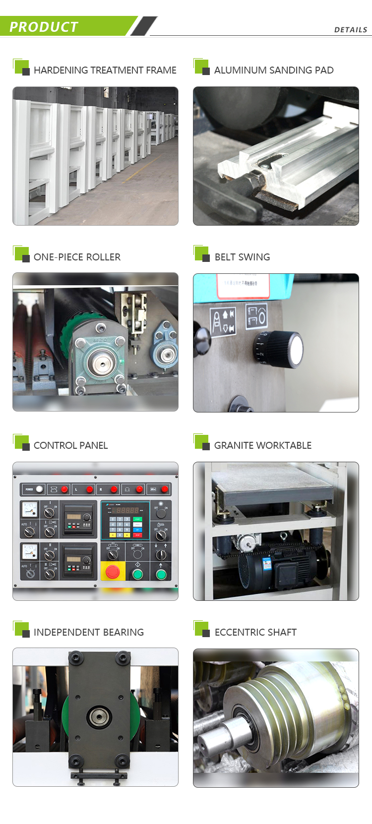 Double Heads Wide Belt Sanding Machine