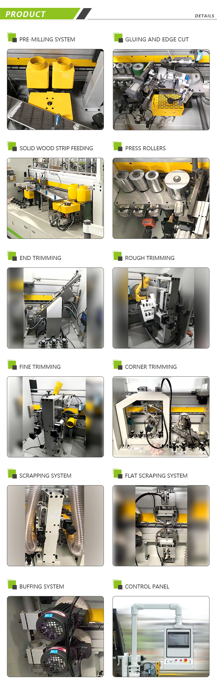 Solid Wood Strip Edge Banding Machine