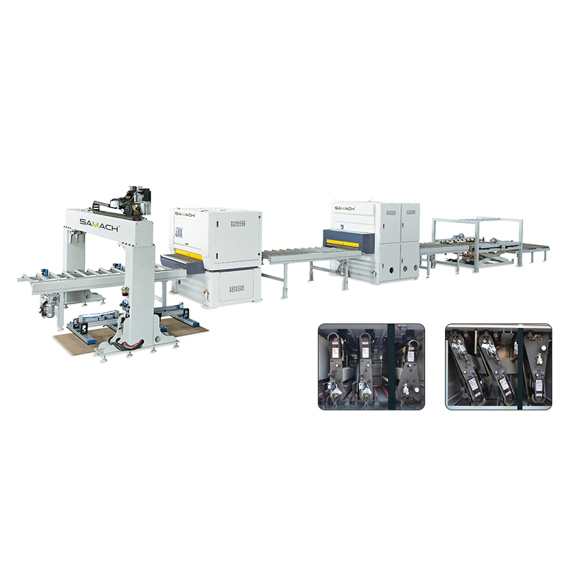 Wide Belt Sanding Production Line for Double Sides