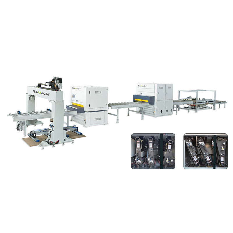 Wide Belt Sanding Production Line for Double Sides