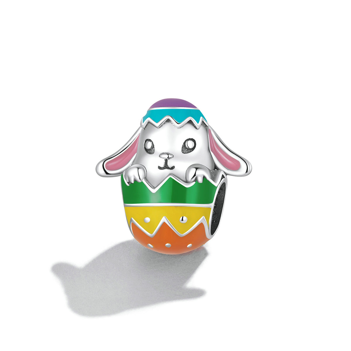 Easter Day Cute Rabbit Colorful Eggs Beads for Bracelets