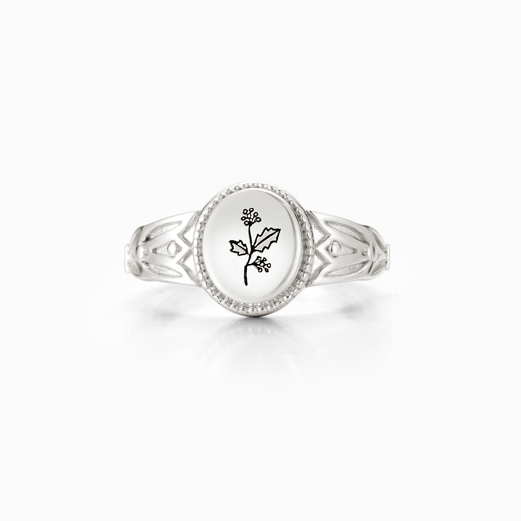 birth month flowers ring