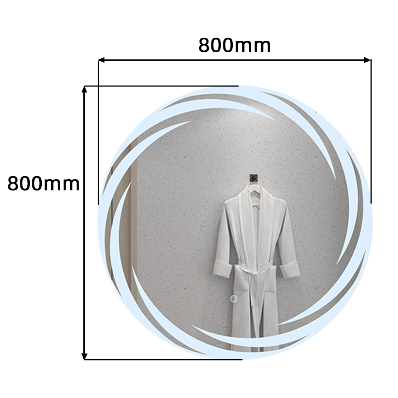 Wall Mounted Make Up Light Bathroom Touch Screen Mirror Smart Led Light Mirror For Bathroom