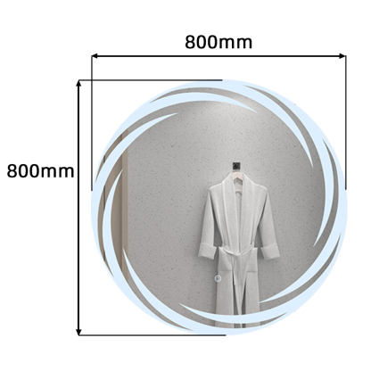 Wall Mounted Make Up Light Bathroom Touch Screen Mirror Smart Led Light Mirror For Bathroom