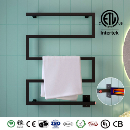 2022 Newest Design 304 Stainless Steel Electric Heating Towel Rack Bathroom Heated Rail Towel Warmer