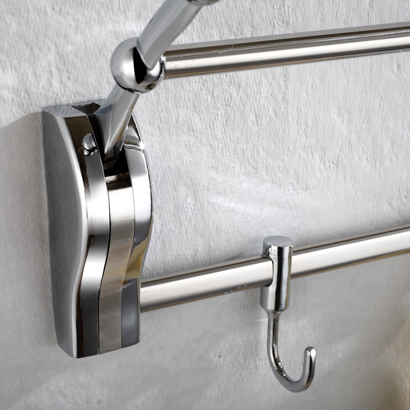 Bathroom Luxury Solid Polished Towel Rack