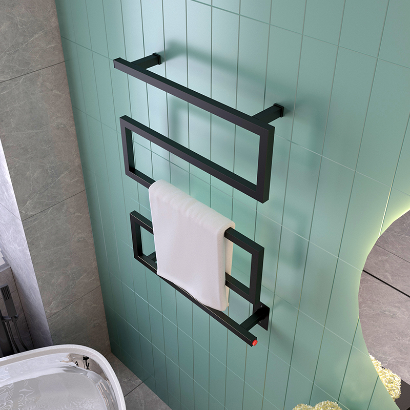 2022 Newest Design 304 Stainless Steel Electric Heating Towel Rack Bathroom Heated Rail Towel Warmer